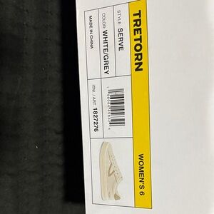 Tretorn Serve Low-Top Sneakers in White and Grey